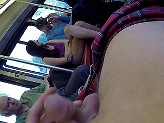 Captivating cowgirl smashed hardcore in public bus