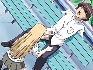 Kimi Hagu 2 - Sexy Manga Slut Gives Blowjob In Public